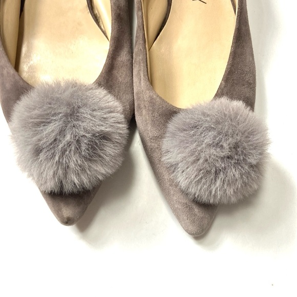 SOLE SOCIETY Mirem Suede Pom Pumps - Picture 12 of 16